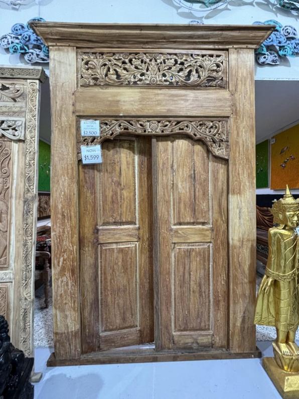 Solid Teak Bali Door