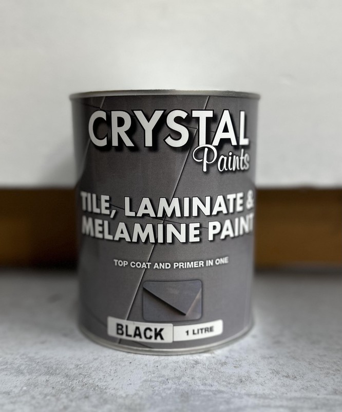 Black Tile Laminate Melanine Paint 1Litre