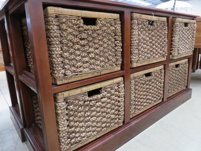 Six draw cube cabinet