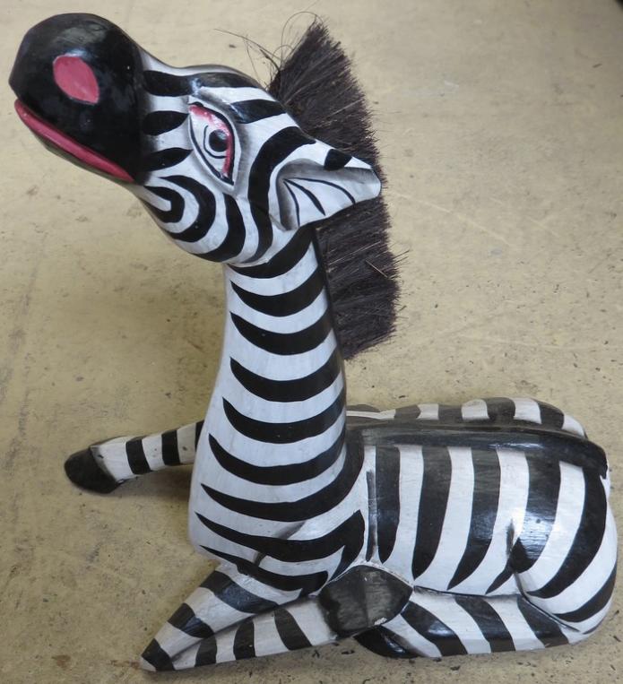 Sitting Zebra 33cm