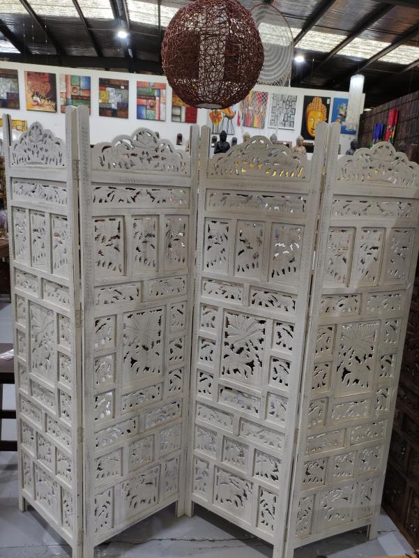 Elephant Design 4 Panel Room Divider