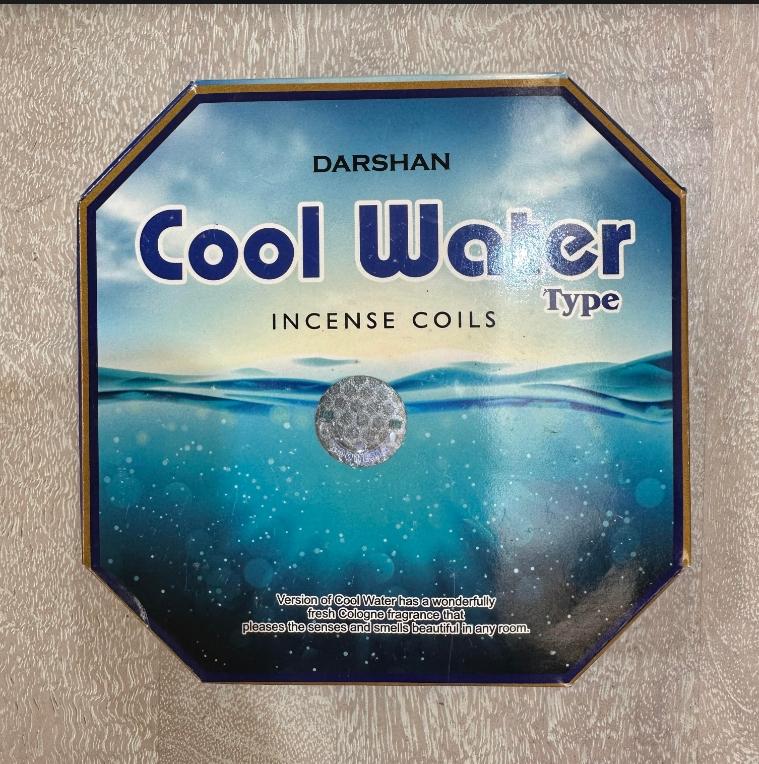 COOL WATER Darshan Incense Coils