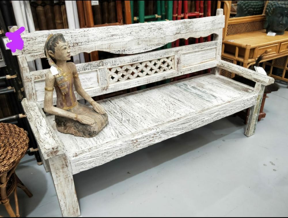 Whitewash Teak Daybed