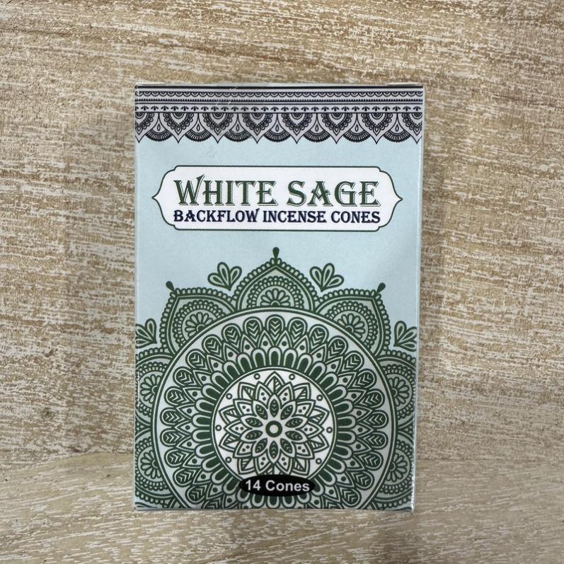 White Sage Backflow Incense Cones